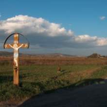 Cross guarding the road to Transylvania