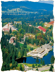 Top view over Poiana  Brasov Resort